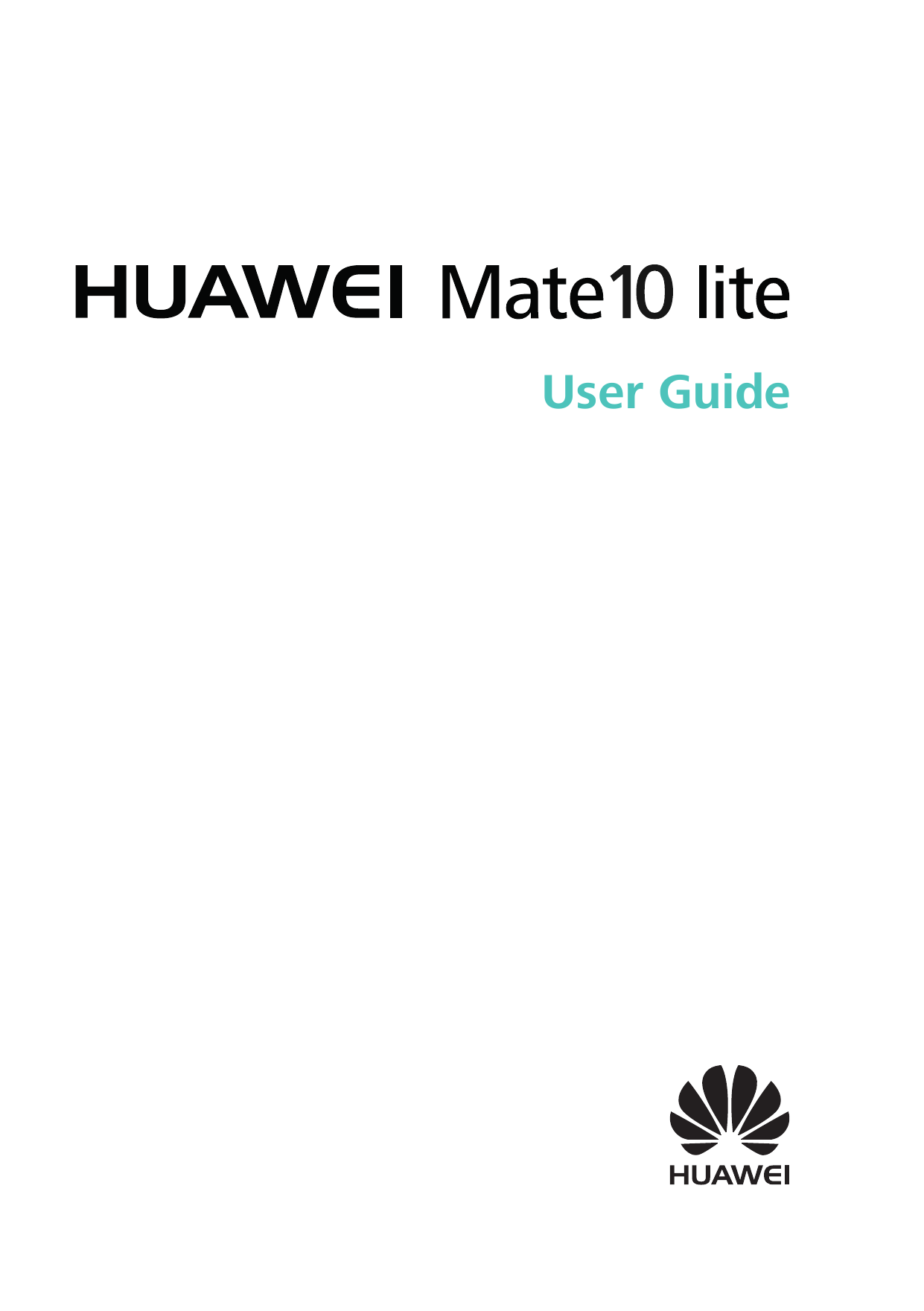 Huawei Mate 10 Lite User Manual
